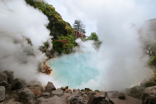 Hot spring outside