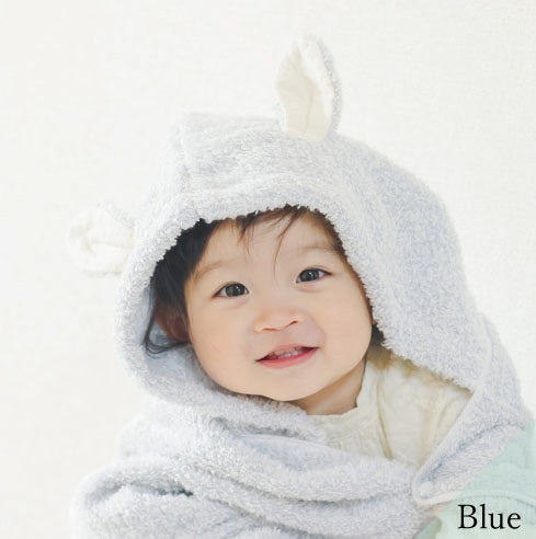 Bunny Themed Towel - Blue